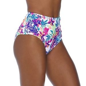 High-Waisted Tropical Bikini Bottoms!